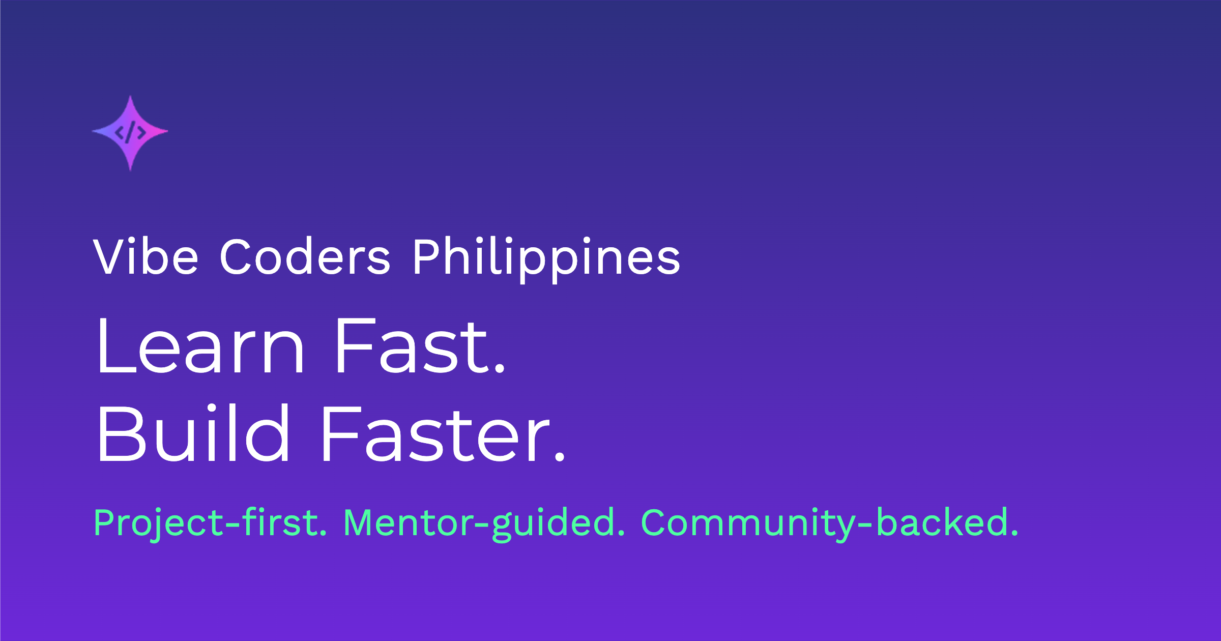 Final OG image with purple gradient, Vibe Coders PH branding